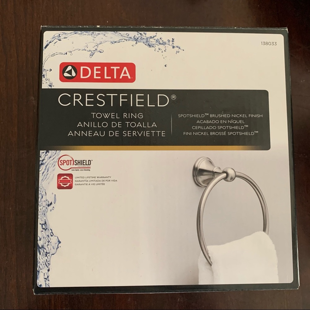 Delta Crestfield Nickel Finish Towel Rack